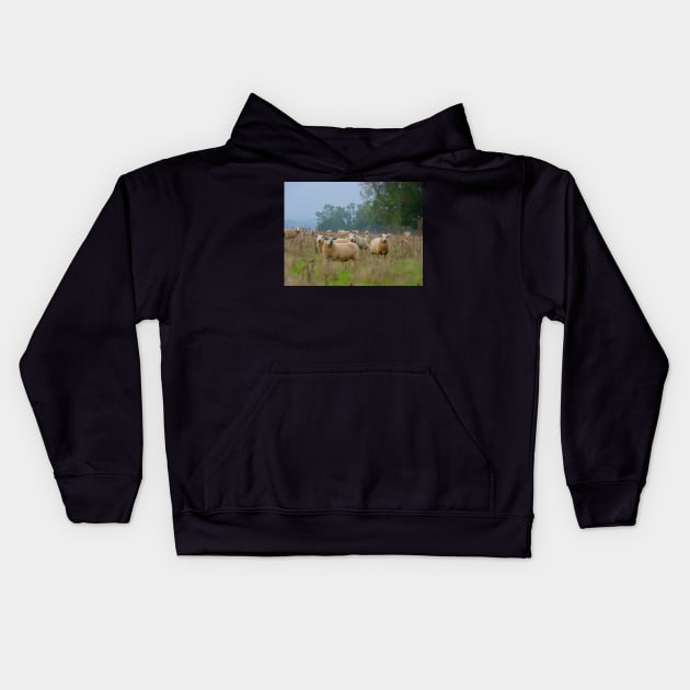 Sheeps Kids Hoodie by FollowHedgehog